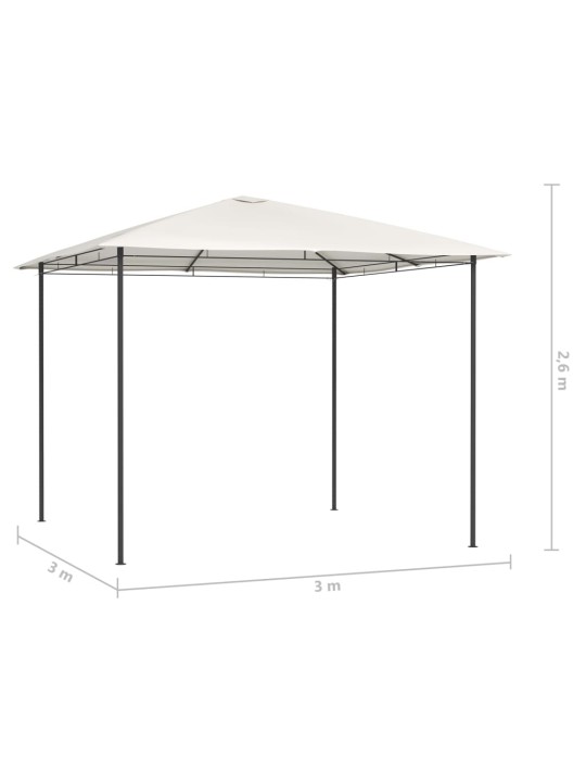 Lehtla 3 x 3 x 2,6 m, kreemjas, 160 g/m²