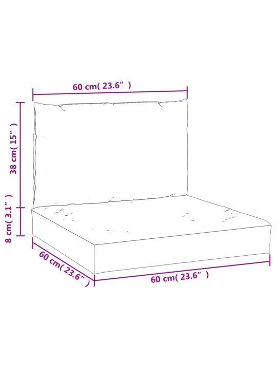 Euroaluse istmepadjad 2 tk, antratsiithall, oxford-kangas