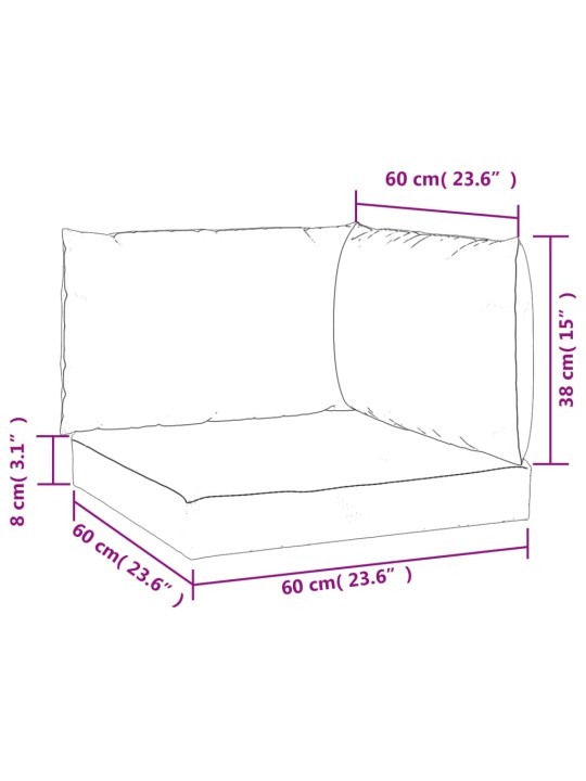 Euroaluse istmepadjad 3 tk, antratsiithall, oxford-kangas