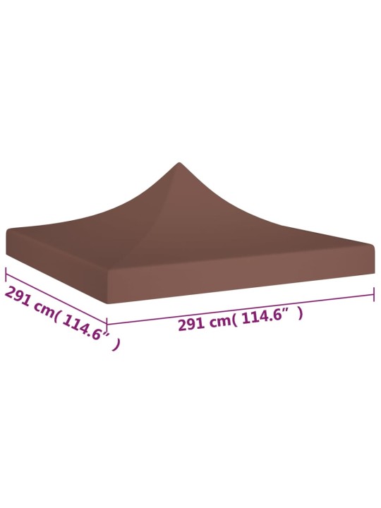 Peotelgi katus 3 x 3 m, pruun, 270 g/m²