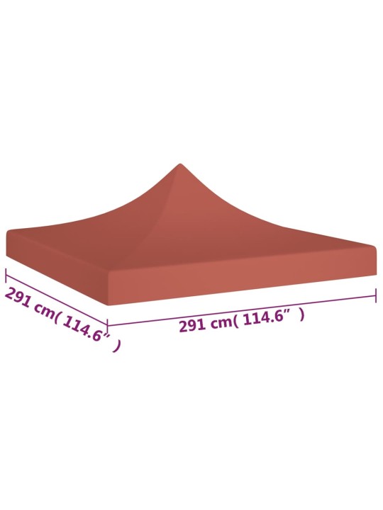 Peotelgi katus 3 x 3 m, terrakota, 270 g/m²