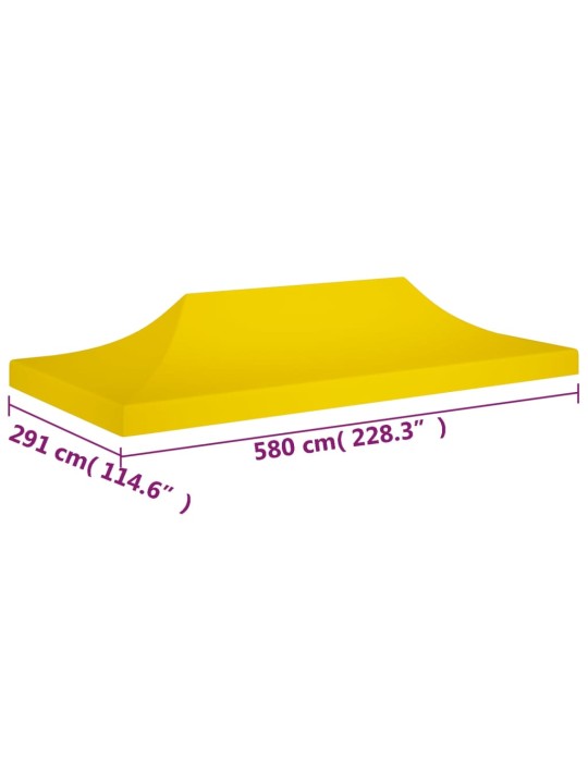 Peotelgi katus 6 x 3 m, kollane, 270 g/m²