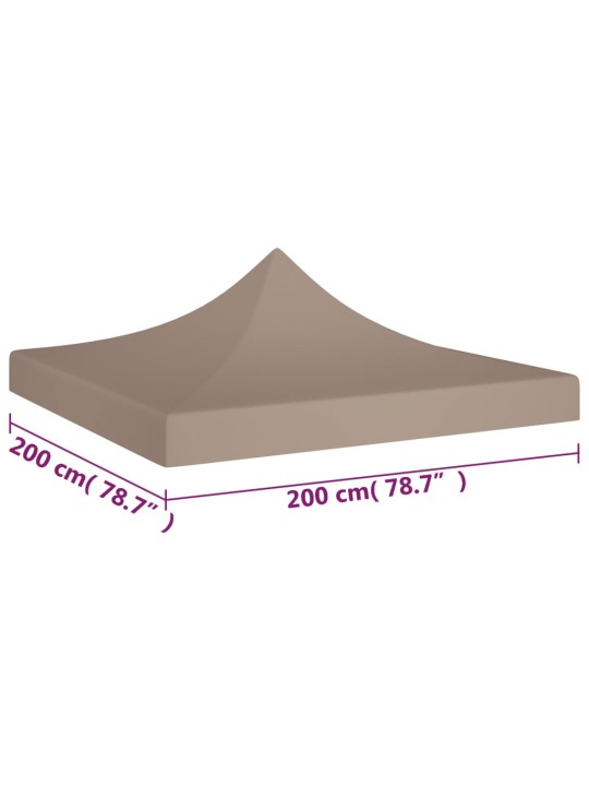 Peotelgi katus 2 x 2 m, pruunikashall, 270 g/m²