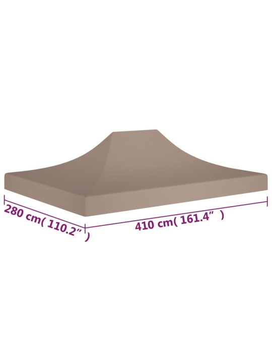 Peotelgi katus 4 x 3 m, pruunikashall, 270 g/m²