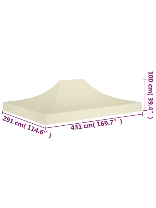 Peotelgi katus 4,5 x 3 m, kreemjas, 270 g/m²