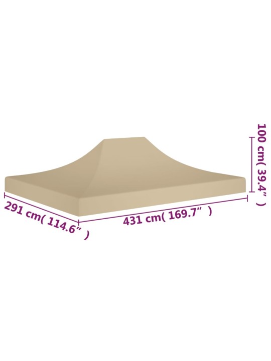 Peotelgi katus 4,5 x 3 m, beež, 270 g/m²