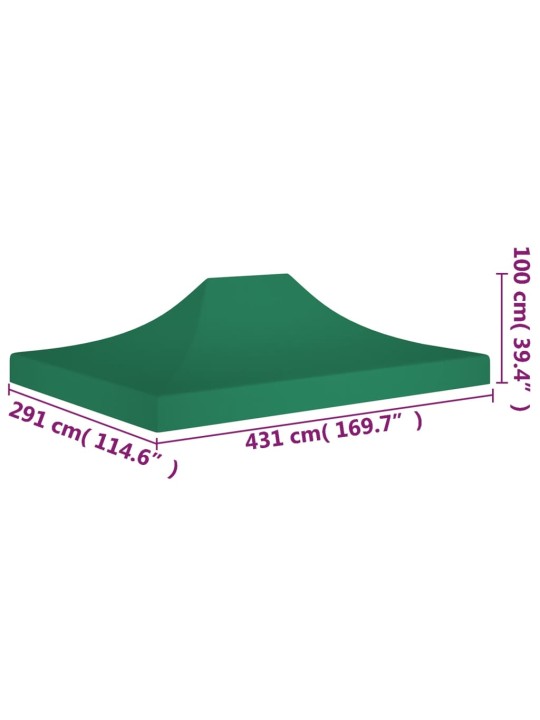 Peotelgi katus 4,5 x 3 m, roheline, 270 g/m²