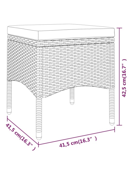 5-osaline aiamööbli komplekt, polürotang, beež