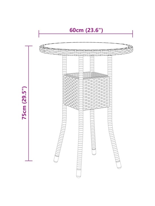 5-osaline aiamööbli komplekt, polürotang, beež