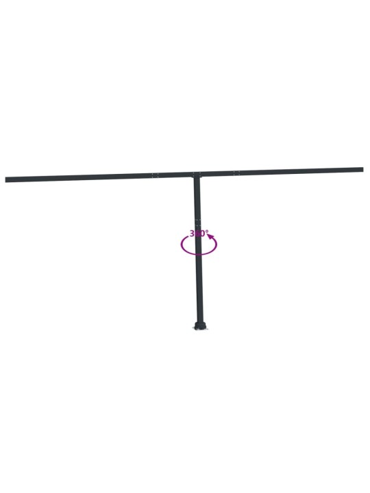 Varikatuse postide komplekt, antratsiithall, 600 x 245 cm, raud