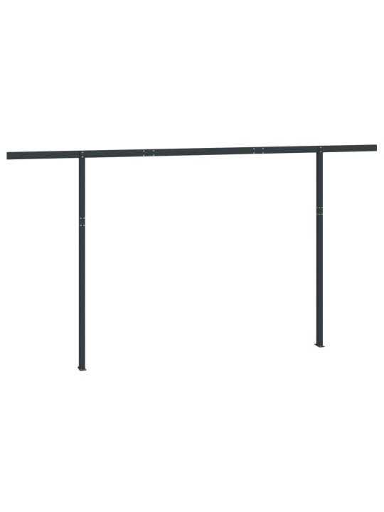 Varikatuse postide komplekt, antratsiithall, 450 x 245 cm, raud