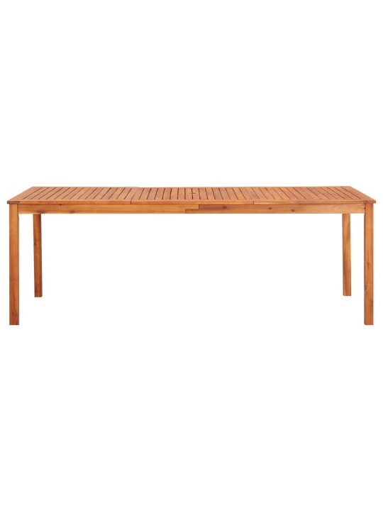 3058091 9 piece garden dining set with cushions solid acacia wood (45963+312128+2x312129)
