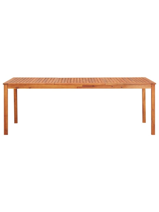 3058093 9 piece garden dining set with cushions solid acacia wood (45963+312130+2x312131)