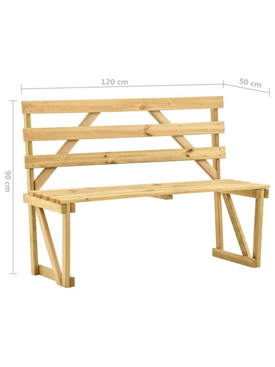 Aiapink, 120 cm, immutatud männipuit