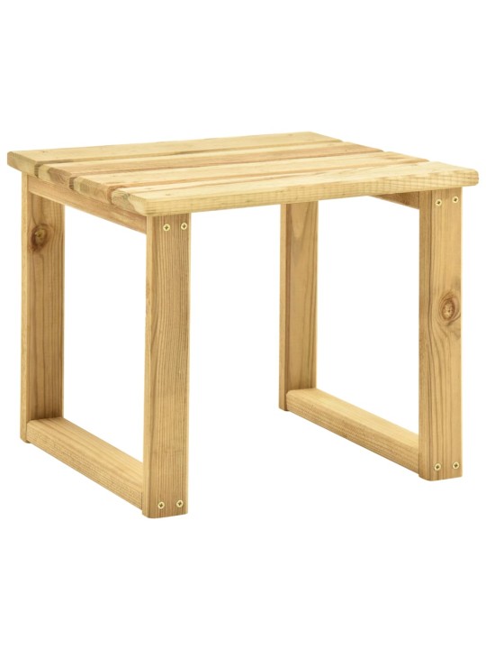 Lamamistool lauaga, roheline, immutatud männipuit