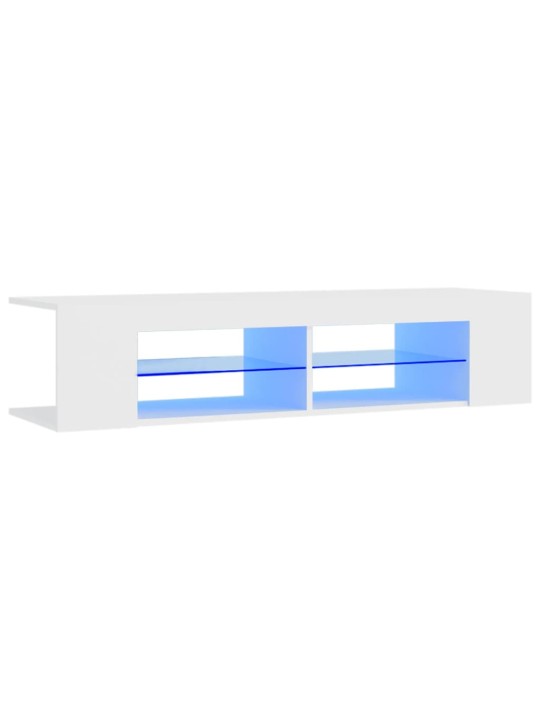 Telerialus LED-tuledega, valge, 135x39x30 cm