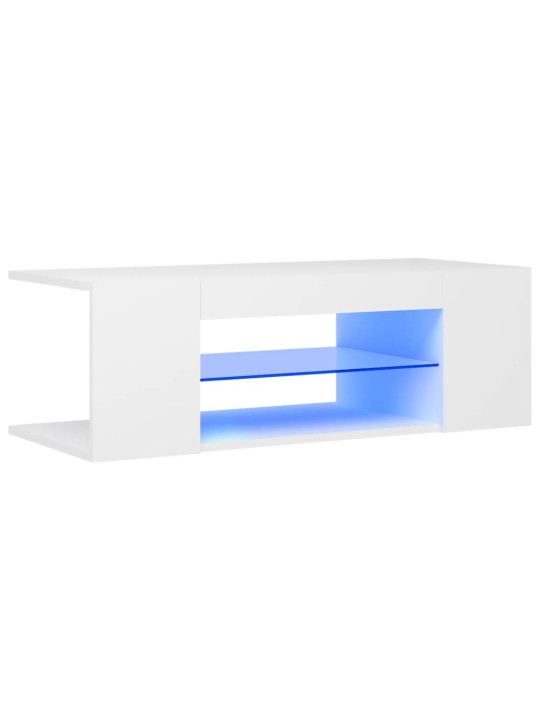 Telerialus LED-tuledega, valge, 90 x 39 x 30 cm