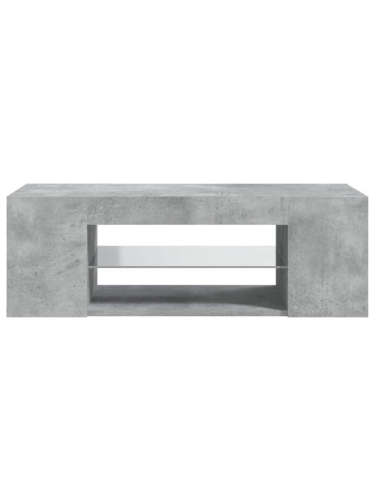 Telerialus LED-tuledega, betoonhall, 90 x 39 x 30 cm