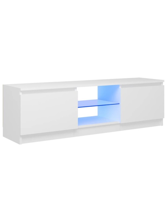 Telerialus LED-tuledega, valge, 120 x 30 x 35,5 cm