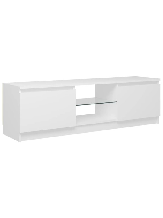 Telerialus LED-tuledega, valge, 120 x 30 x 35,5 cm