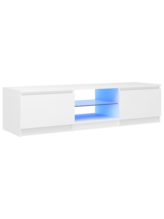 Telerialus LED-tuledega, valge, 140 x 40 x 35,5 cm