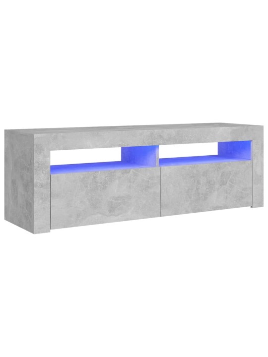 Telerialus LED-tuledega, betoonhall, 120 x 35 x 40 cm