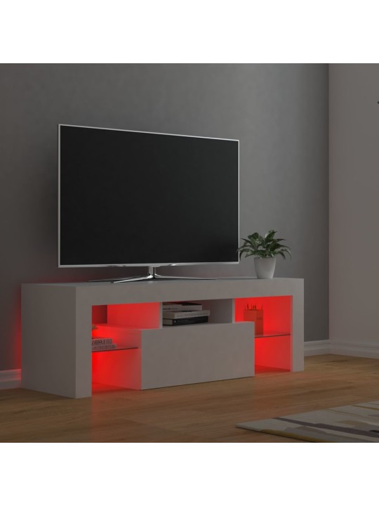 Telerialus LED-tuledega, valge, 120 x 35 x 40 cm