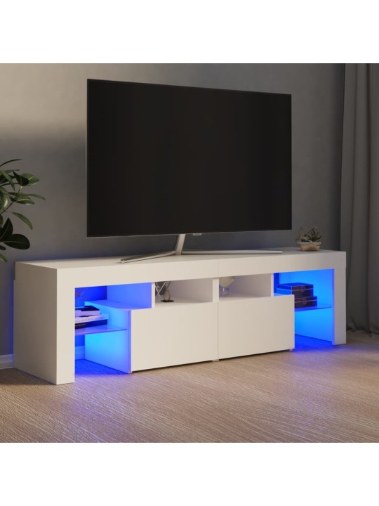 Telerialus LED-tuledega, valge, 140x36,5x40 cm