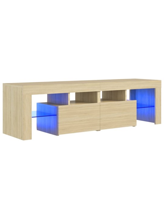 Telerialus LED-tuledega, sonima tamm, 140 x 36,5 x 40 cm