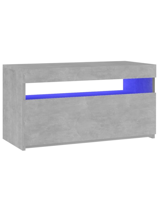 Telerialus LED-tuledega, betoonhall, 75x35x40 cm