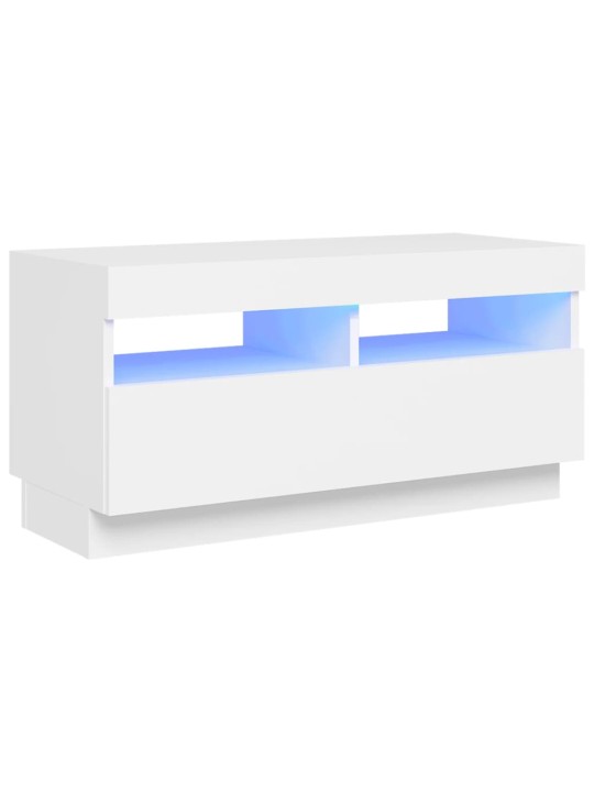 Telerialus LED-tuledega, valge, 80 x 35 x 40 cm