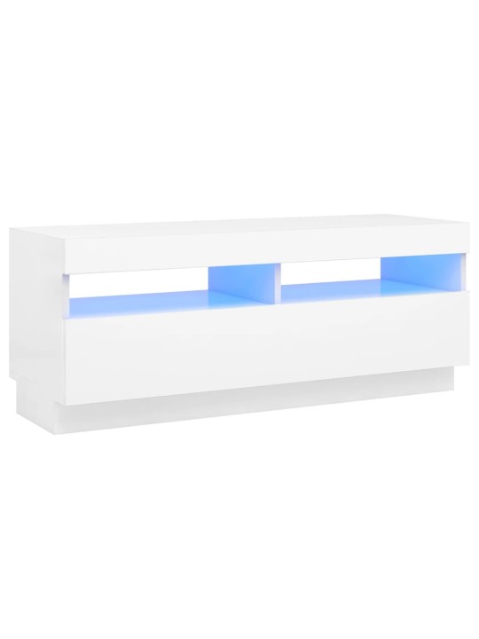 Telerialus LED-tuledega, valge, 100 x 35 x 40 cm