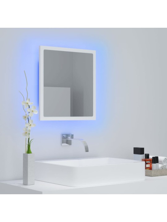 LED vannitoa peeglikapp, valge, 40 x 8,5 x 37 cm, akrüül