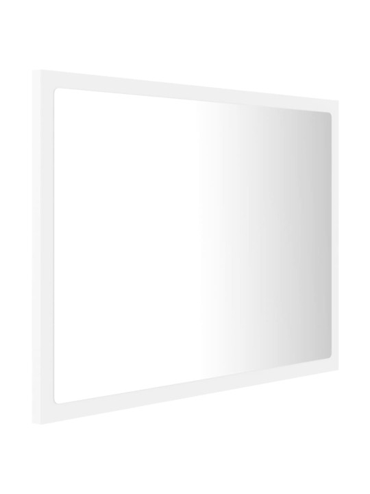 LED vannitoa peeglikapp valge 60x8,5x37 cm puitlaastplaat