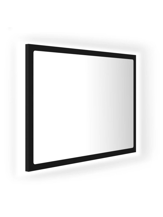 LED vannitoa peeglikapp must 60x8,5x37 cm akrüül