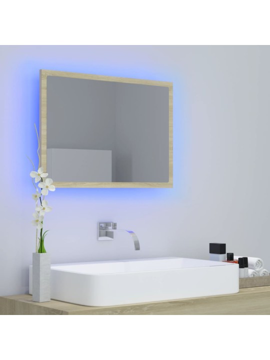 LED VANNITOA PEEGLIKAPP, SONOMA TAMM, 60X8,5X37 CM, AKRÜÜL