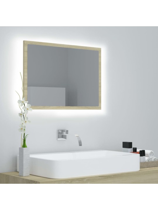 LED VANNITOA PEEGLIKAPP, SONOMA TAMM, 60X8,5X37 CM, AKRÜÜL