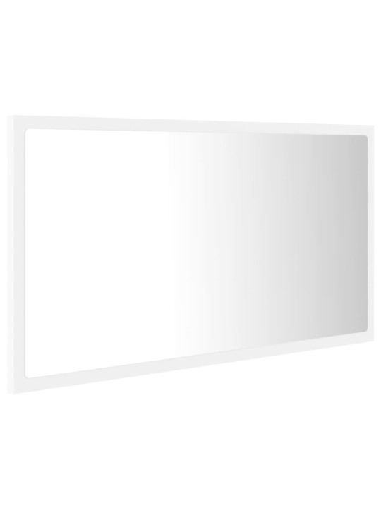 LED vannitoa peeglikapp, valge, 80x8,5x37 cm, puitlaastplaat