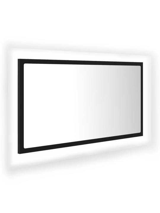 LED vannitoa peeglikapp, must, 80x8,5x37 cm, akrüül