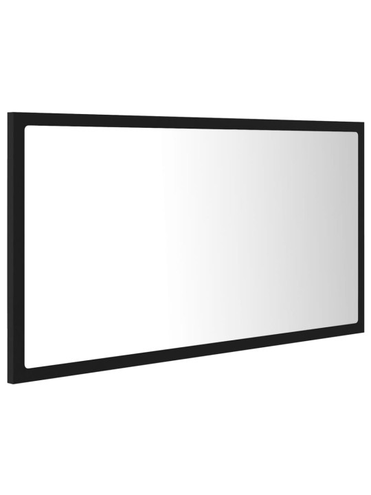 LED vannitoa peeglikapp, must, 80x8,5x37 cm, akrüül