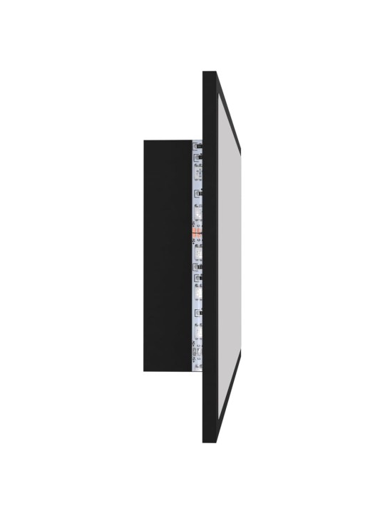 LED vannitoa peeglikapp, must, 80x8,5x37 cm, akrüül