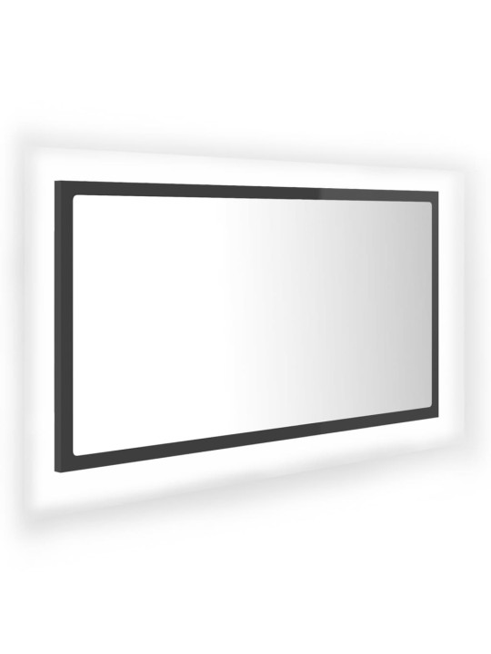 LED vannitoa peeglikapp, hall, 80x8,5x37 cm, akrüül