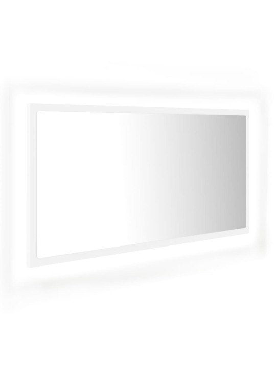 LED vannitoa peeglikapp, valge, 90x8,5x37 cm, puitlaastplaat