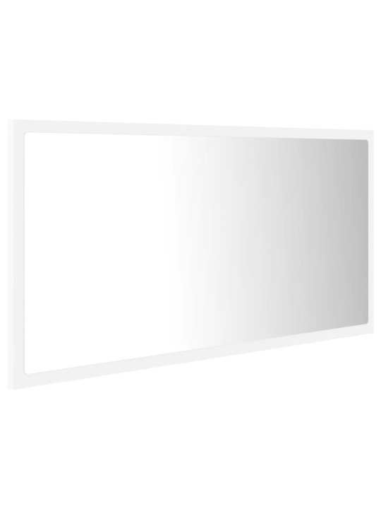 LED vannitoa peeglikapp, valge, 90x8,5x37 cm, puitlaastplaat