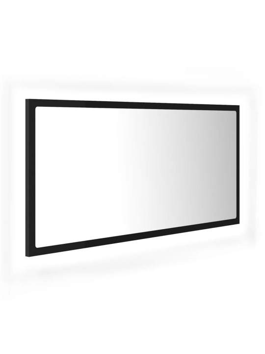 LED vannitoa peeglikapp, must, 90x8,5x37 cm, akrüül