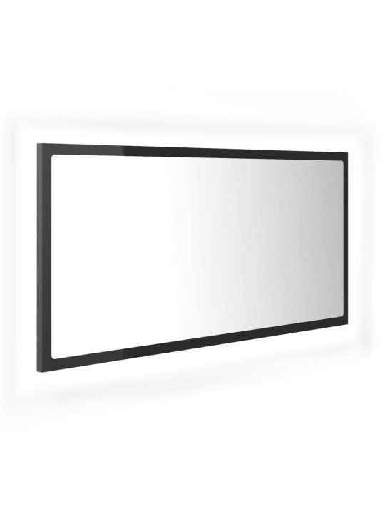 LED vannitoa peeglikapp, hall, 90x8,5x37 cm, akrüül