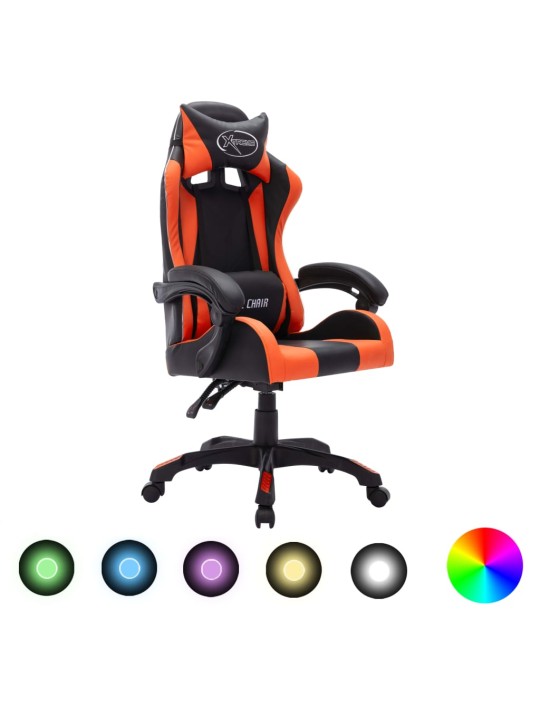 VÕIDUSÕIDUTOOL RGB LED-TULEDEGA, ORANŽ JA MUST, KUNSTNAHK