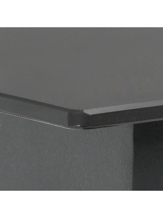 5-osaline aiamööblikomplekt, pvc-rotang, must