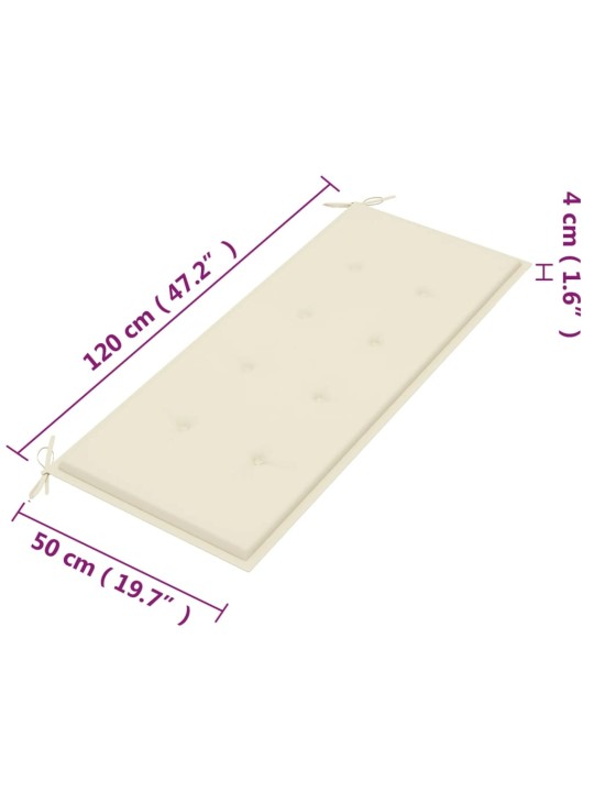 2-kohaline aiapink padjaga, 120 cm, eukalüptipuit