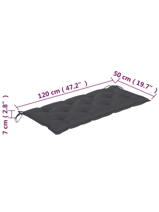 2-kohaline aiapink padjaga, 120 cm, eukalüptipuit